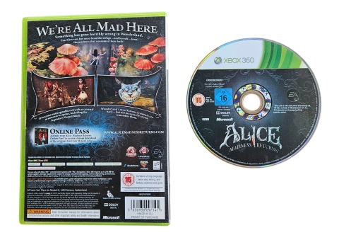 ALICE MADNESS RETURNS XBOX 360 ALICE MADNESS RETURNS XBOX 360
